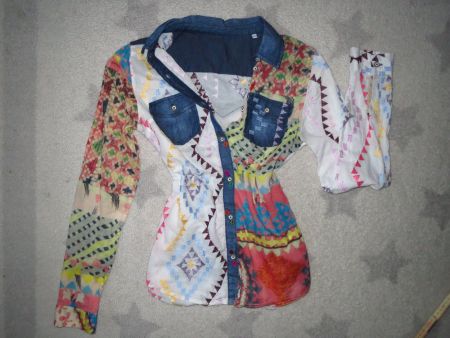 super spezielle DESIGUAL Damen Bluse Gr XS