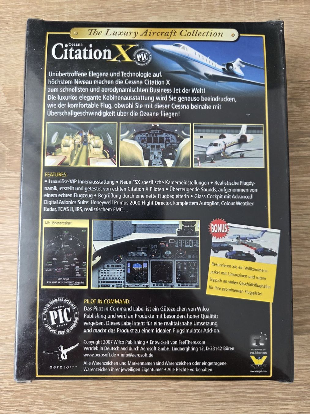 Giochi: Cessna Citation X for Flight Simulator X - RARE - PC - NEW – Nuovo e nell'imballaggio originale da Carouge GE venduto da Franllo 1
