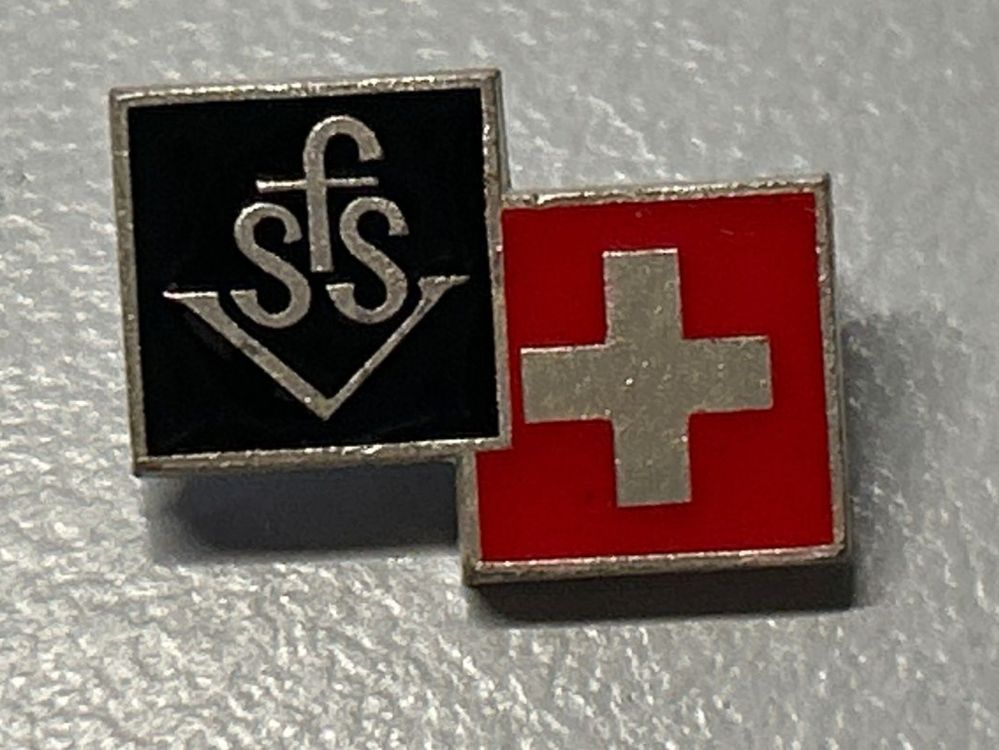 Vintage SFS Emaille Pin / Anstecknadel neu (Gebraucht) in Villnachern ...