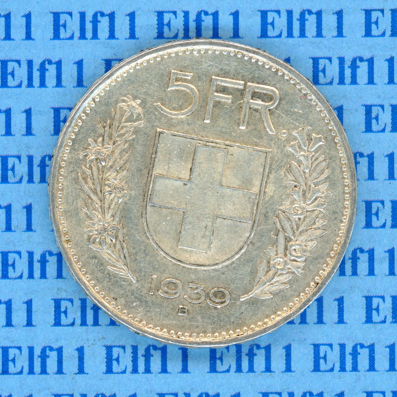 Tutti le monete: CHF___5.00 1939 vz 5 Franken – Usato da Widnau venduto da Elf11