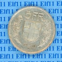 CHF___5.00 1939 vz 5 Franken