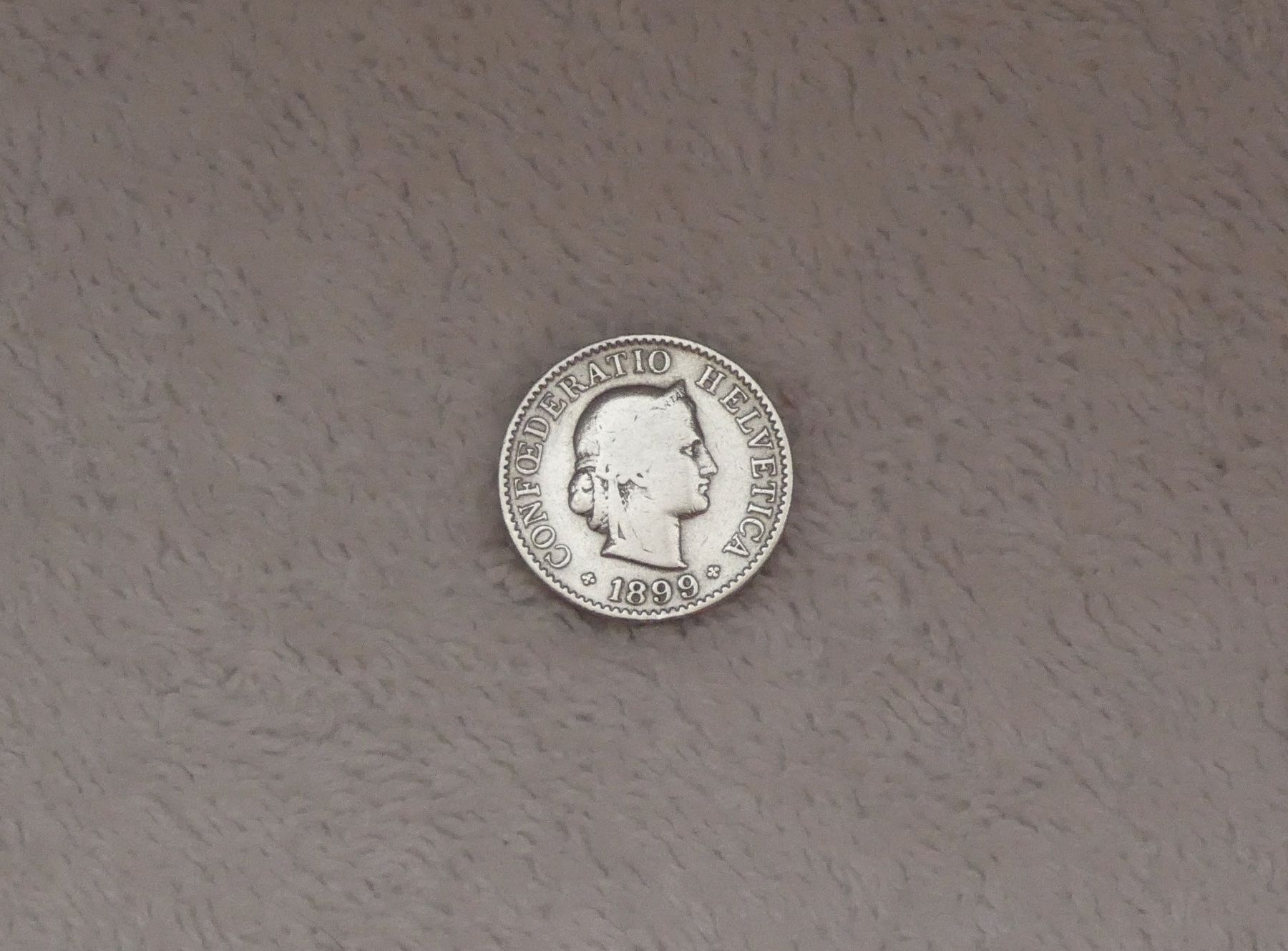 Tutti le monete: 5 centimes/Rappen 1899 – Usato da Nyon venduto da Ilmi09