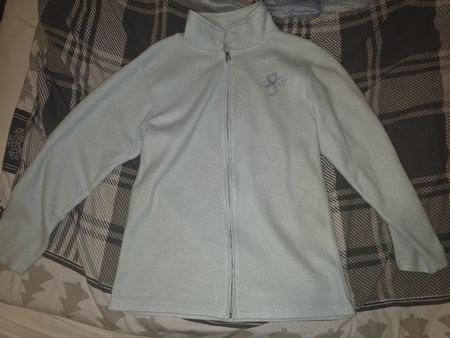 Fleecejacke, hellblau, Grösse 44,  Top!