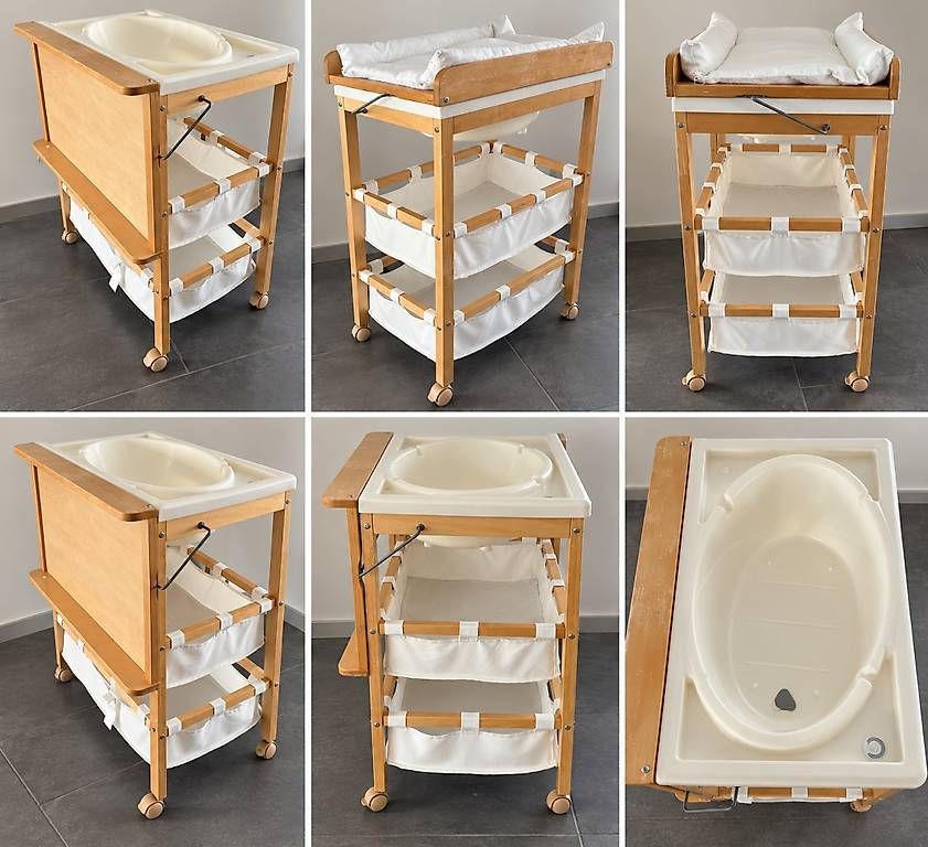 Tables à langer & accessoires: Wickelkommode mit Badewanne – D'occasion à Ibach par V.Vane