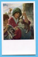 Pro Juventutekarte Nr. 126 - Kinder und Katzen von Vicovaro