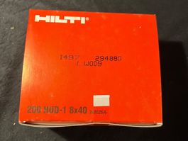 Hilti DUEBEL HUD-1 8x40, 200 Stk., NEU, Originalverpackt!