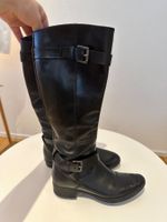 Geox black leather boots, size 37