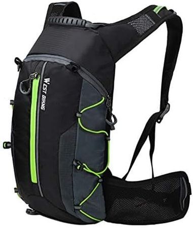 Ultraleichter Outdoor-Sportrucksack / Schwarz - Grün