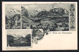 Unterwasser, Ortsansicht aus der Ferne, 