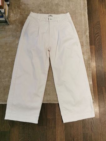 HOSE Wide Legs CULLOTE C&A Gr. 36 Baumwolle, creme-weiss