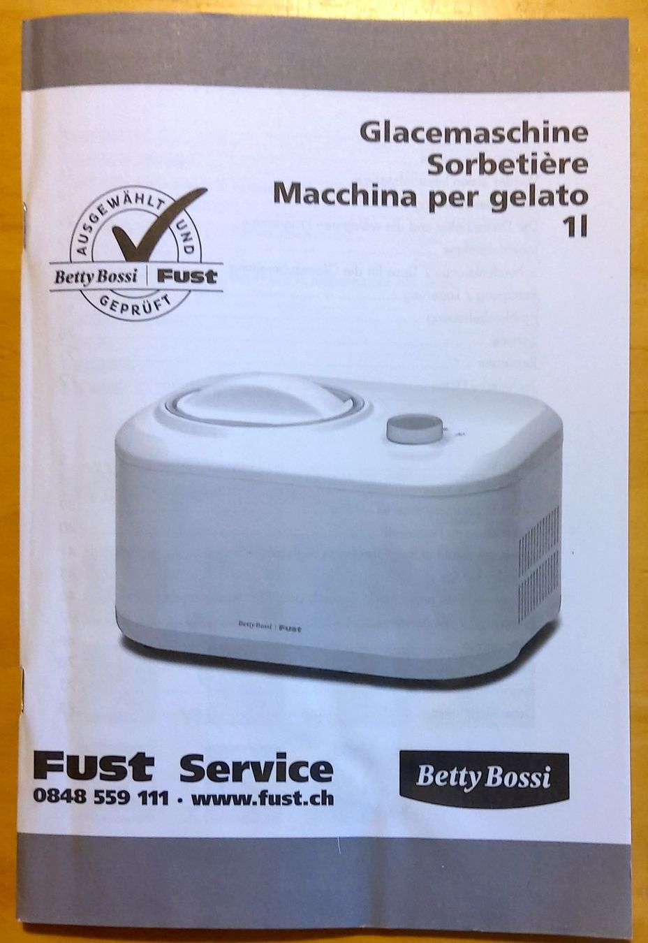 Betty Bossi Elettrodomestici da cucina: Glacemaschine – Usato da Burgdorf venduto da Hugob4 2