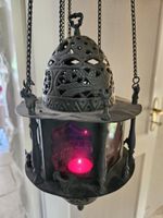 Lampe Marocaine en tôle sculpté ancienne.