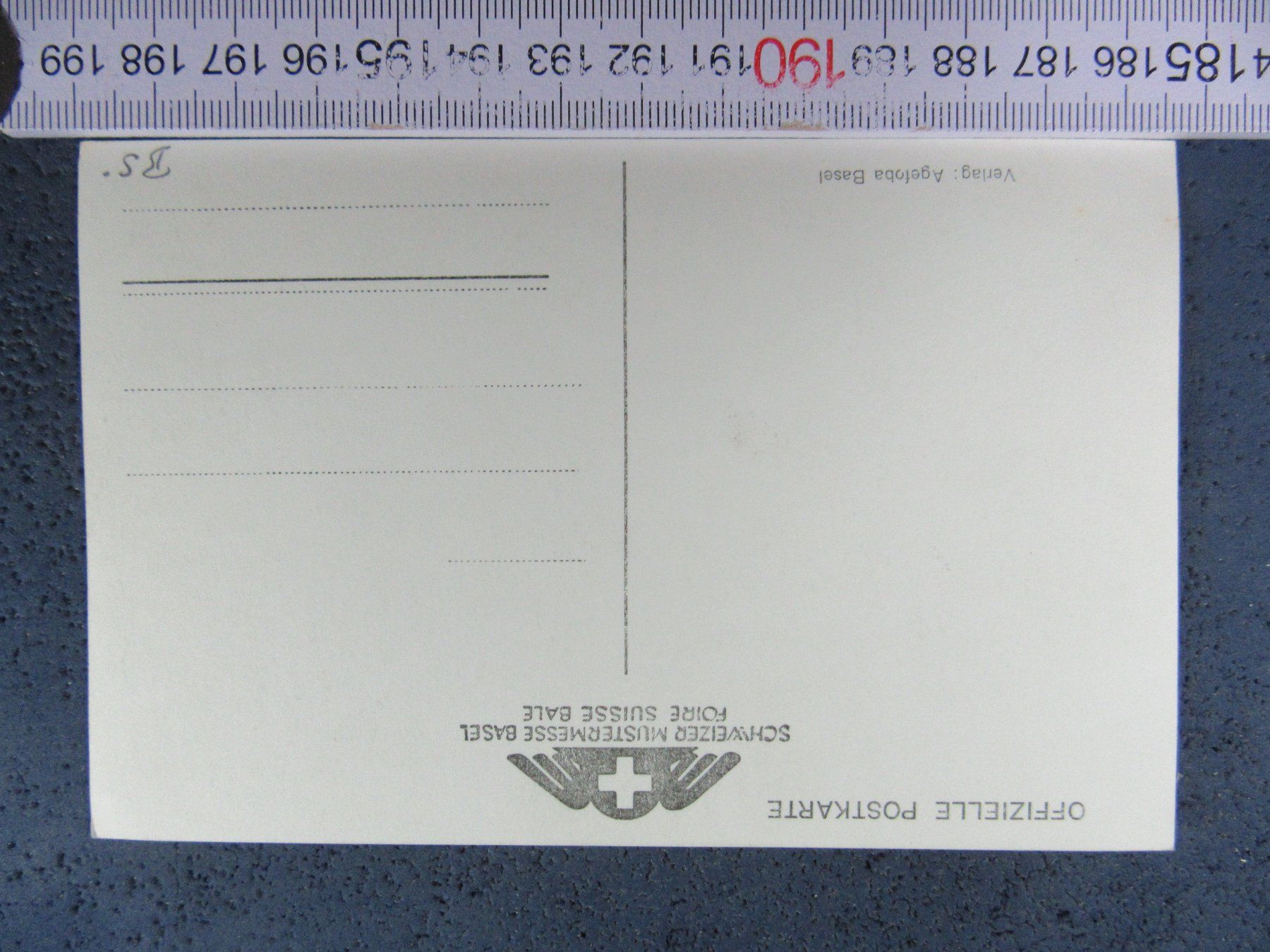 Cartoline postali: KLEIN-BASEL OFFIZIELLE POSTKARTE MUSTERMESSE LUFTBILD – Usato da Ettingen venduto da Hausi4711 1