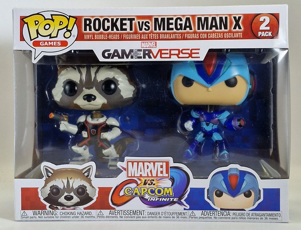 Funko Pop! - Marvel - Rocket Raccoon vs Mega Man X 2 Pack | Kaufen auf ...