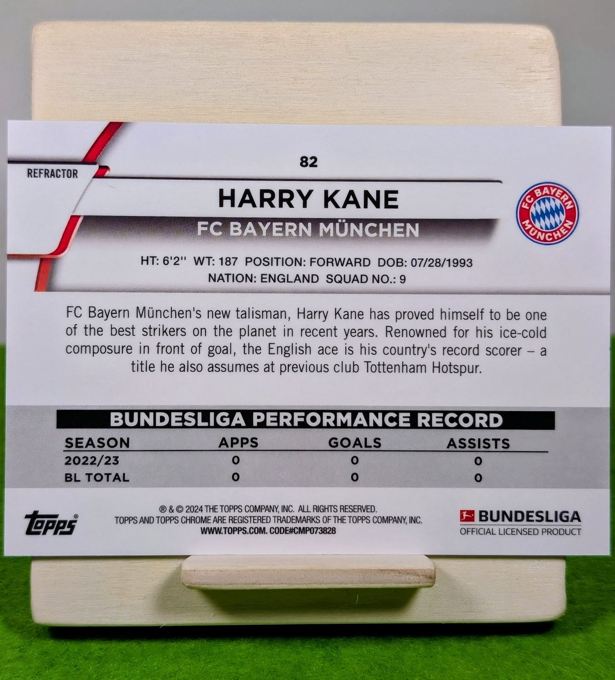 Topps Carte collezionabili: Harry Kane Blue Refractor /175 Topps Chrome Bayern – Usato da Kreuzlingen venduto da _Mic_ 1