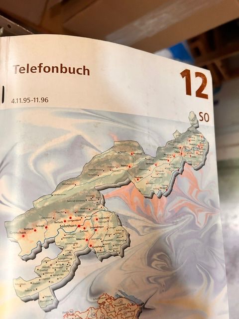 Téléphones: Telefonbuchregister Hängeregister Telefonzelle – D'occasion à Muttenz par Venturi75 7