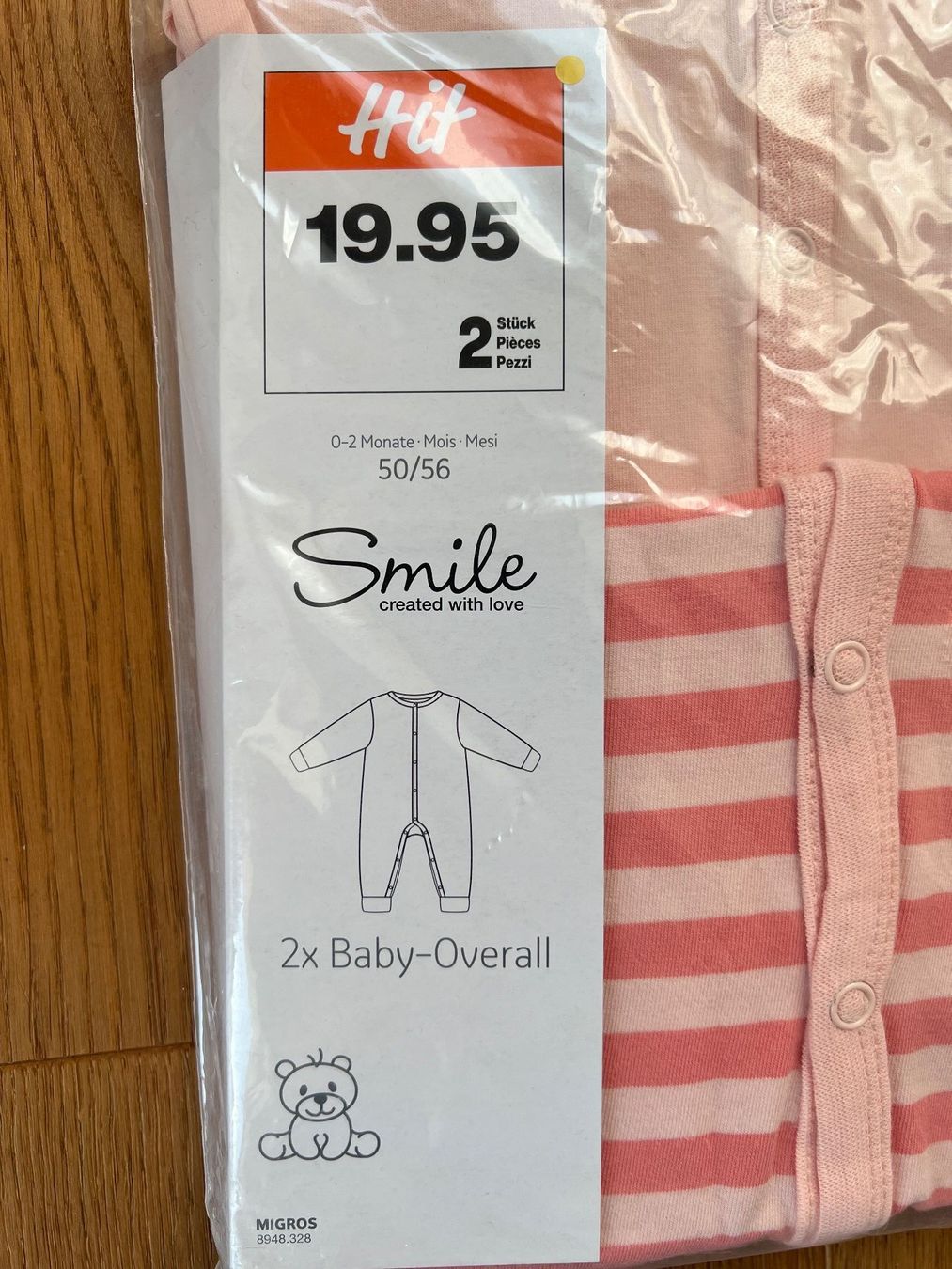 Migros Pigiama & Simili: Neue Babystrampler in Gr. 50/56 – Nuovo e nell'imballaggio originale da Lengnau BE venduto da Rubin27 1