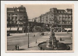 AK 1935 Zürich Bahnhofplatz + Bahnhofstrasse