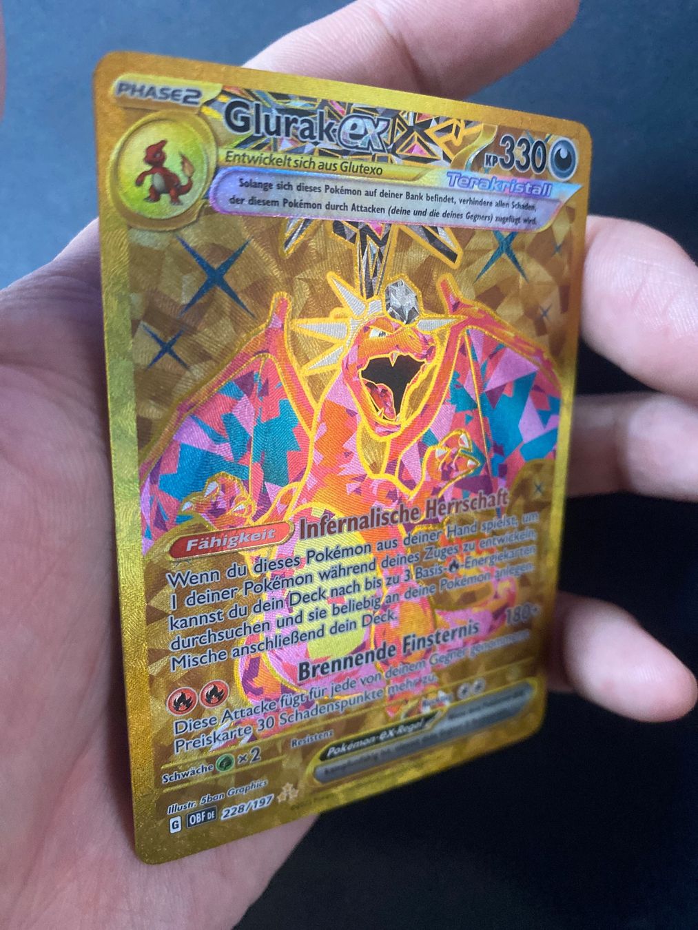Pokémon Carte collezionabili: Glurak ex 228 - Charizard - Dracaufeu - Obsidian Flames - DE – Nuovo (secondo la descrizione) da Hausen AG venduto da Shrade 2