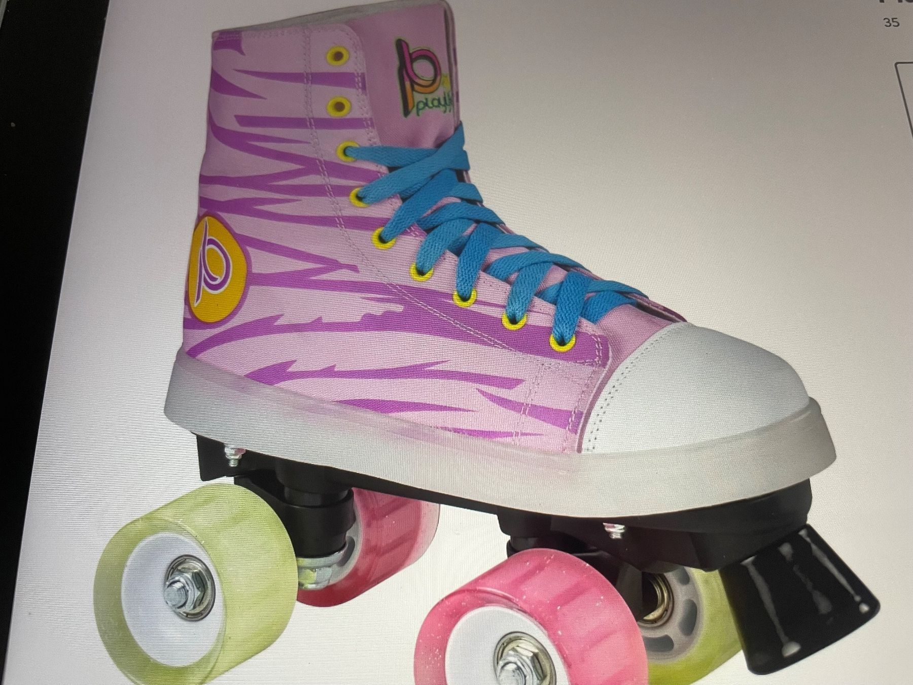 Pattini in linea & Pattini a rotelle: Girls Rollschuhe – Nuovo (secondo la descrizione) da Flüelen venduto da AU10