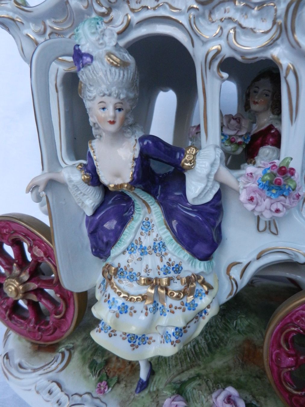 Statuette: Prunkvolle Rokoko Kutsche, Scheibe-Alsbach, Thüringen – Usato da Wolfwil venduto da Verbenia 6