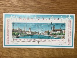 NABA Zürich 1984 Postfrisch Frankatur