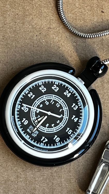 Swatch Orologi: Vintage Swatch POP Taschenuhr, Swiss Made, Selten! – Usato da Grenchen venduto da chththl