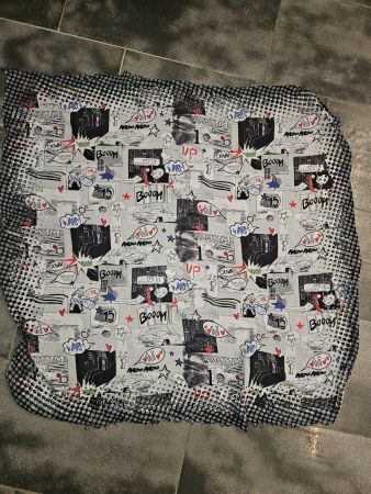 Schal Foulard Comic Print Gr 1x1 m Marc Cain