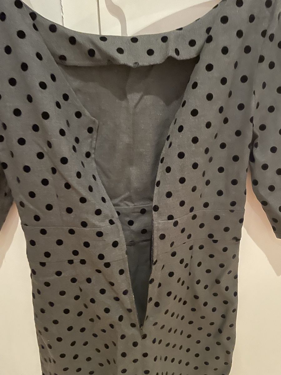 Nafnaf Vestiti: Naf Naf Kleid, Grau mit Pünktchen, Grösse 38 – Usato da Basel venduto da oks_7kxy 3