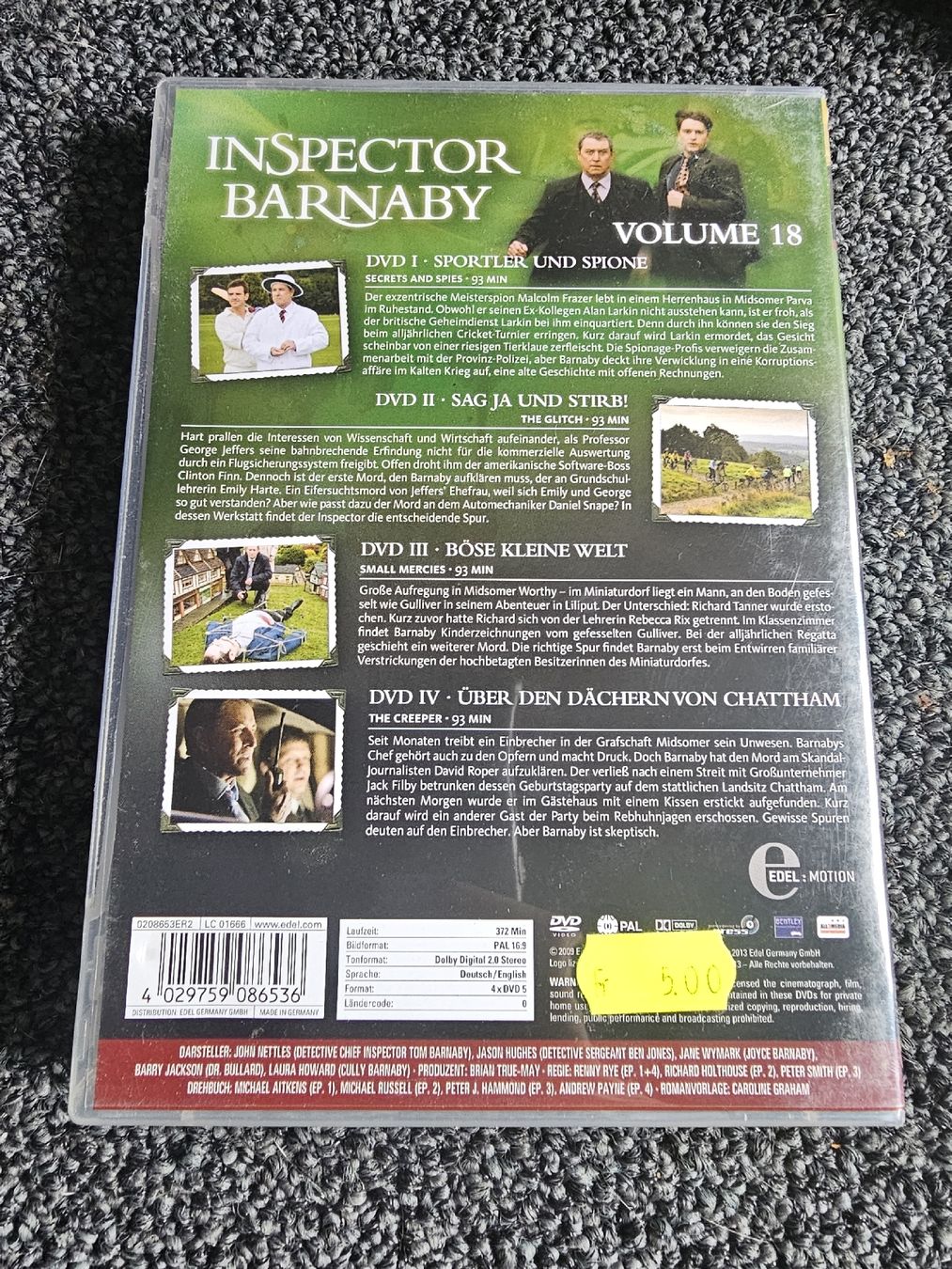 Tutti i DVDs: Inspector Barnaby Volume 18 – Usato da Ruswil venduto da jan_bxl5 1
