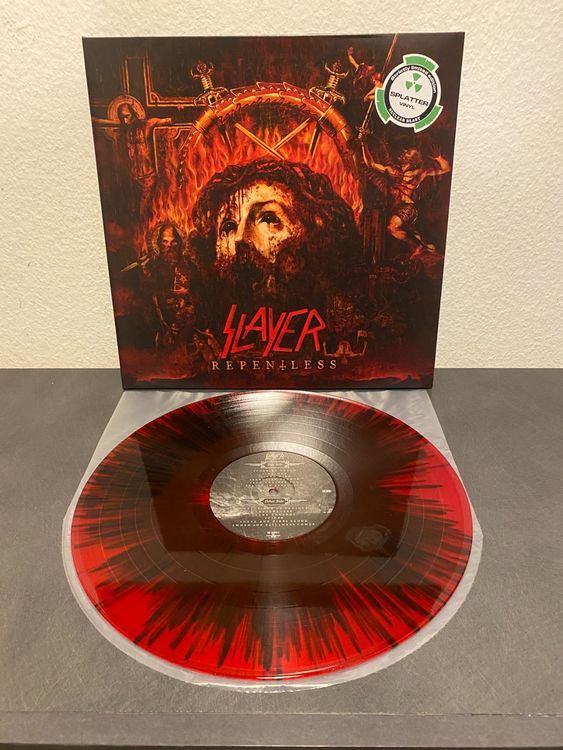 Slayer - Repentless LP, Clear Red Black Splatter Vinyl (Neu (gemäss ...