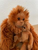 Plüschtier Mutter Affe mit Jungem