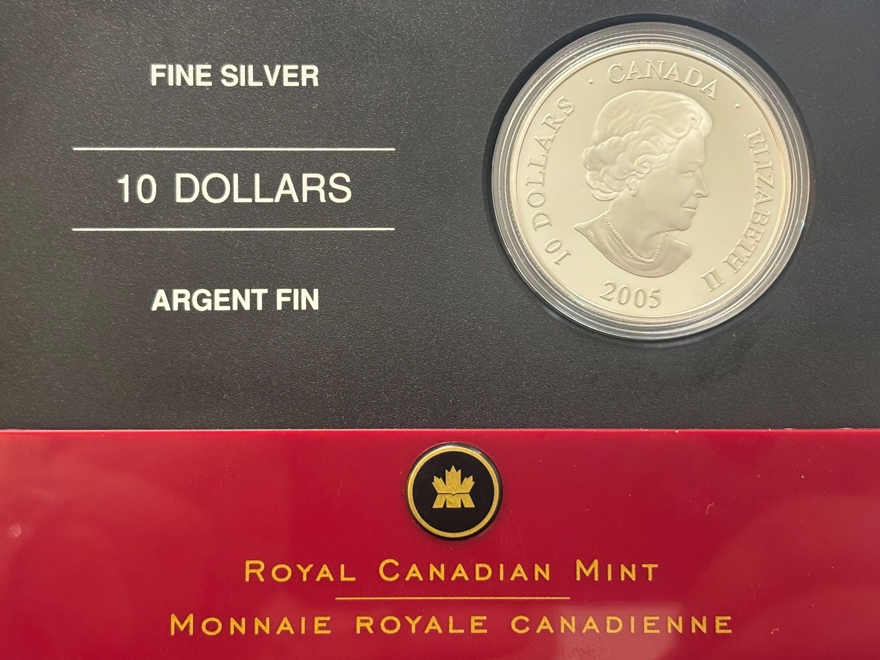 Tutti le monete: 2005 10 dollars silver candaian mint coin complete set – Nuovo e nell'imballaggio originale da Lugano venduto da RADIAURUM 3