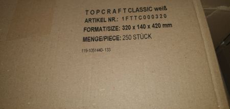 Papiertragetaschen 32 × 14 × 42 cm – neu
