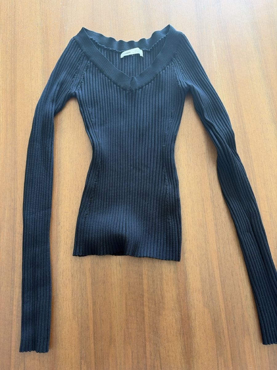 Pull&Bear Maglioni & Felpe: Schwarzes enges Longsleeve – Nuovo (secondo la descrizione) da Dietikon venduto da me9_mh2j