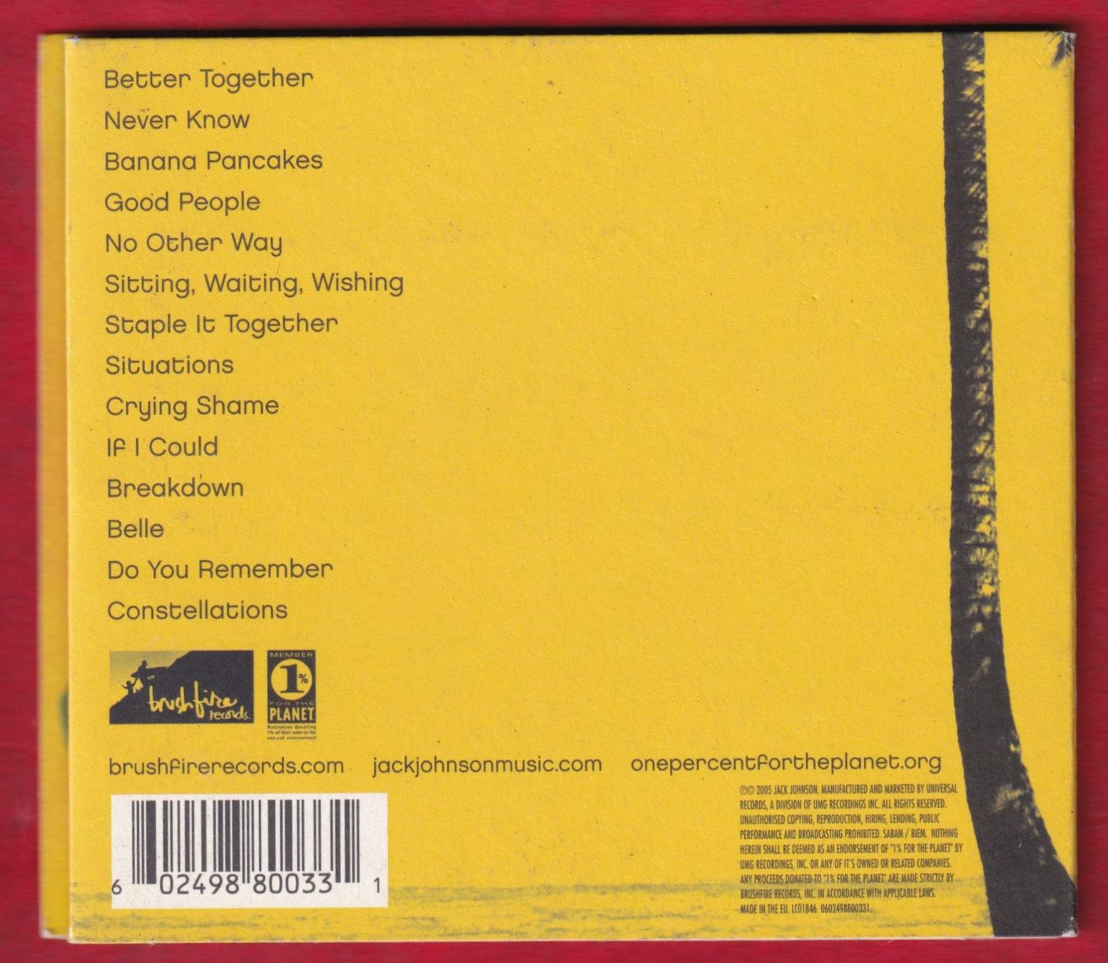 CD: Jack Johnson - In Between Dreams (CD) – Usato da Zürich venduto da Pfluftl2000 1