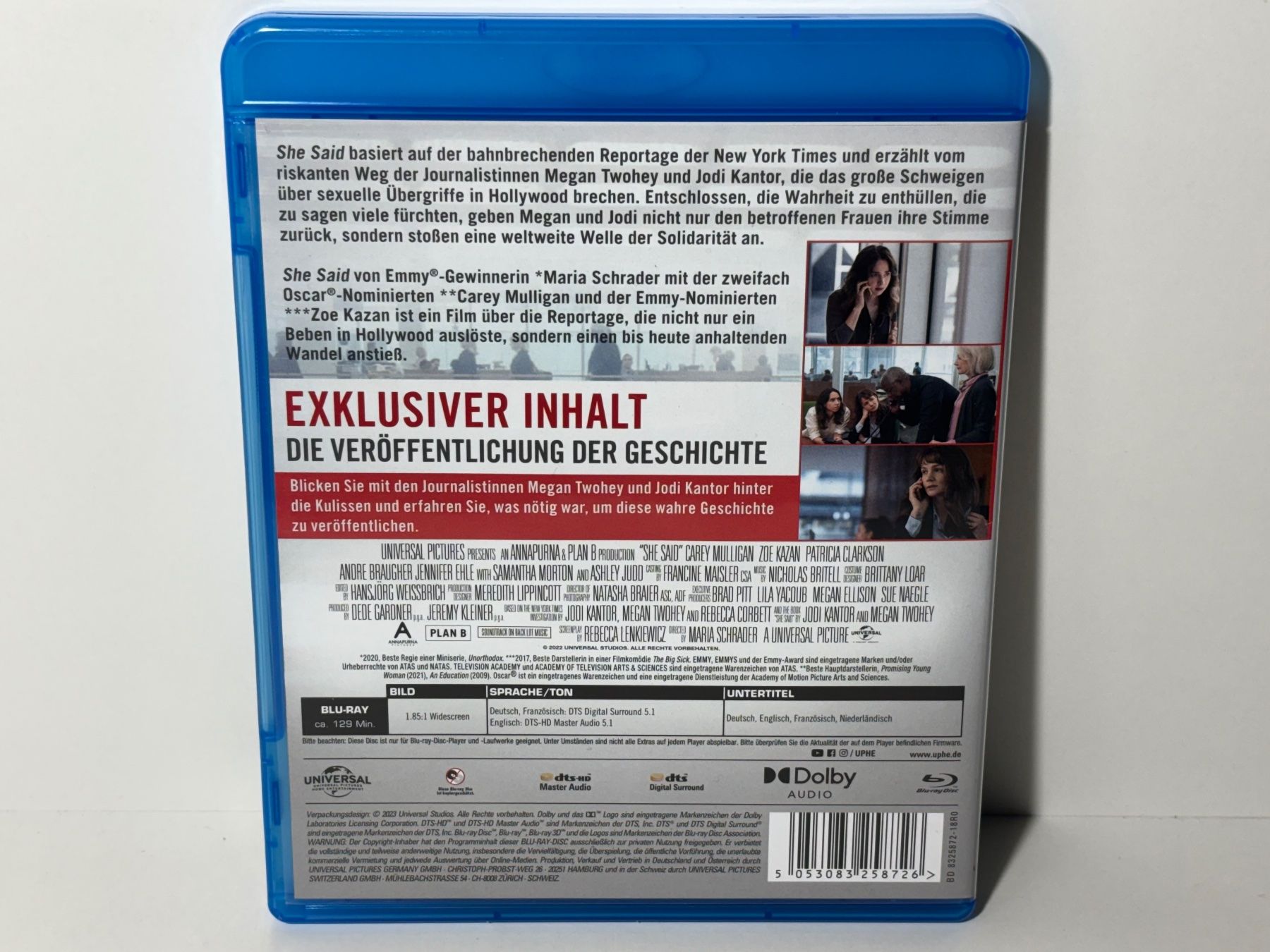 Tous les DVDs: She Said Blu Ray – D'occasion à Wilderswil par Sstriker 1
