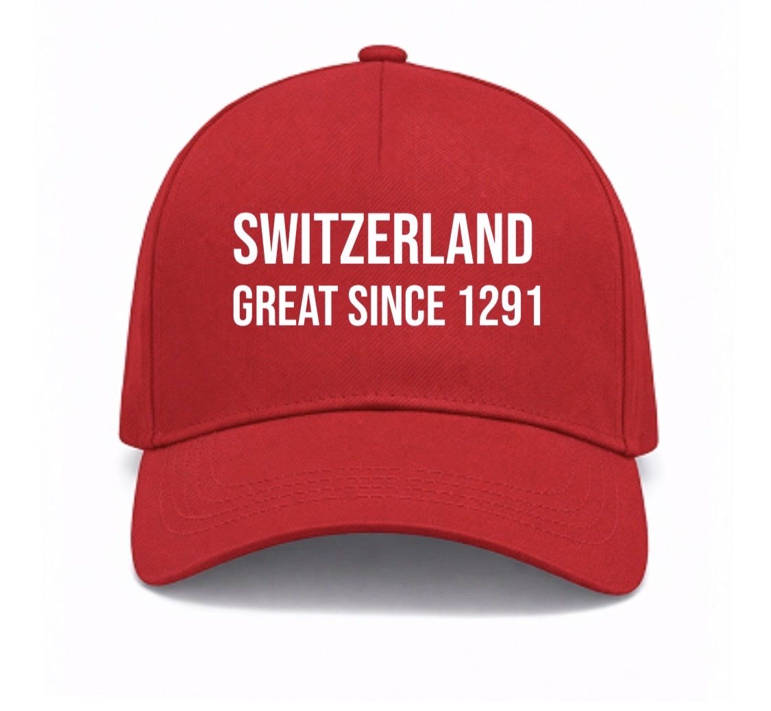 Sonstige Kleidung & Accessoires: Kappe rot Schweiz "Great since 1291" neu – Neu und originalverpackt aus Immensee von Hoefi58