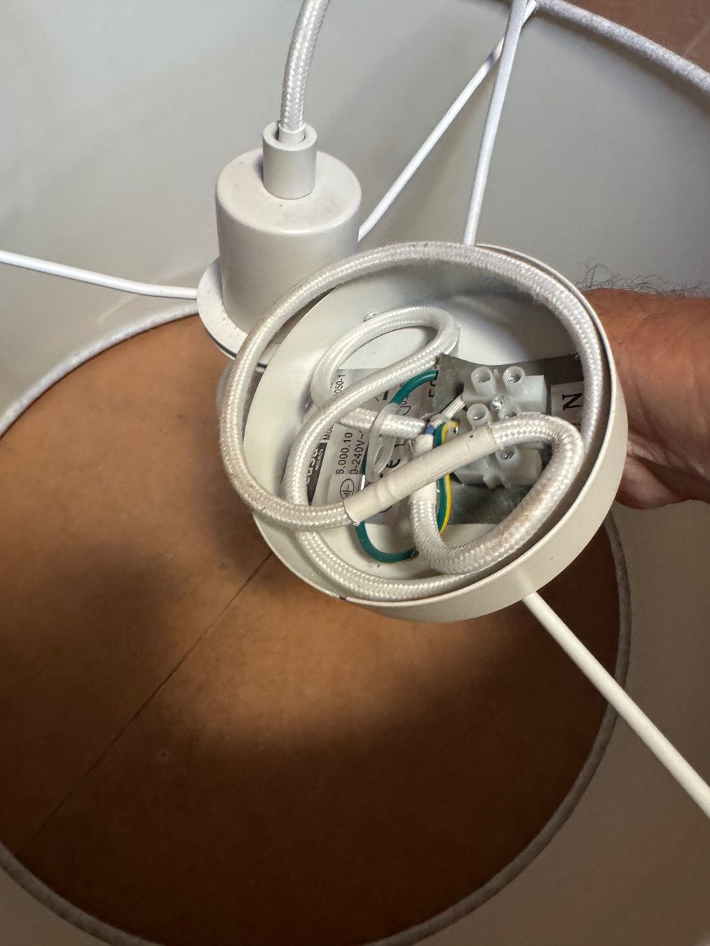 Lampade: Formschöne Stoffdeckenleuchte – Usato da St. Moritz venduto da rosmarinus 2