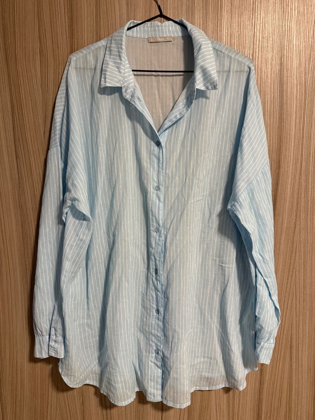 Nile Camicette: Nile Bluse hellblau weiss gestreift Gr. XL – Nuovo (secondo la descrizione) da Kloten venduto da ble_78dj