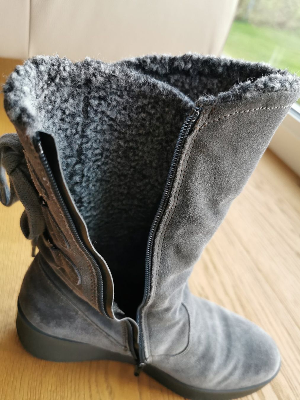 Walbusch Scarpe da donna: Warme Winterstiefel Gr. 39, Velours Sstiefel – Nuovo (secondo la descrizione) da Hinterforst venduto da Jamila8 5