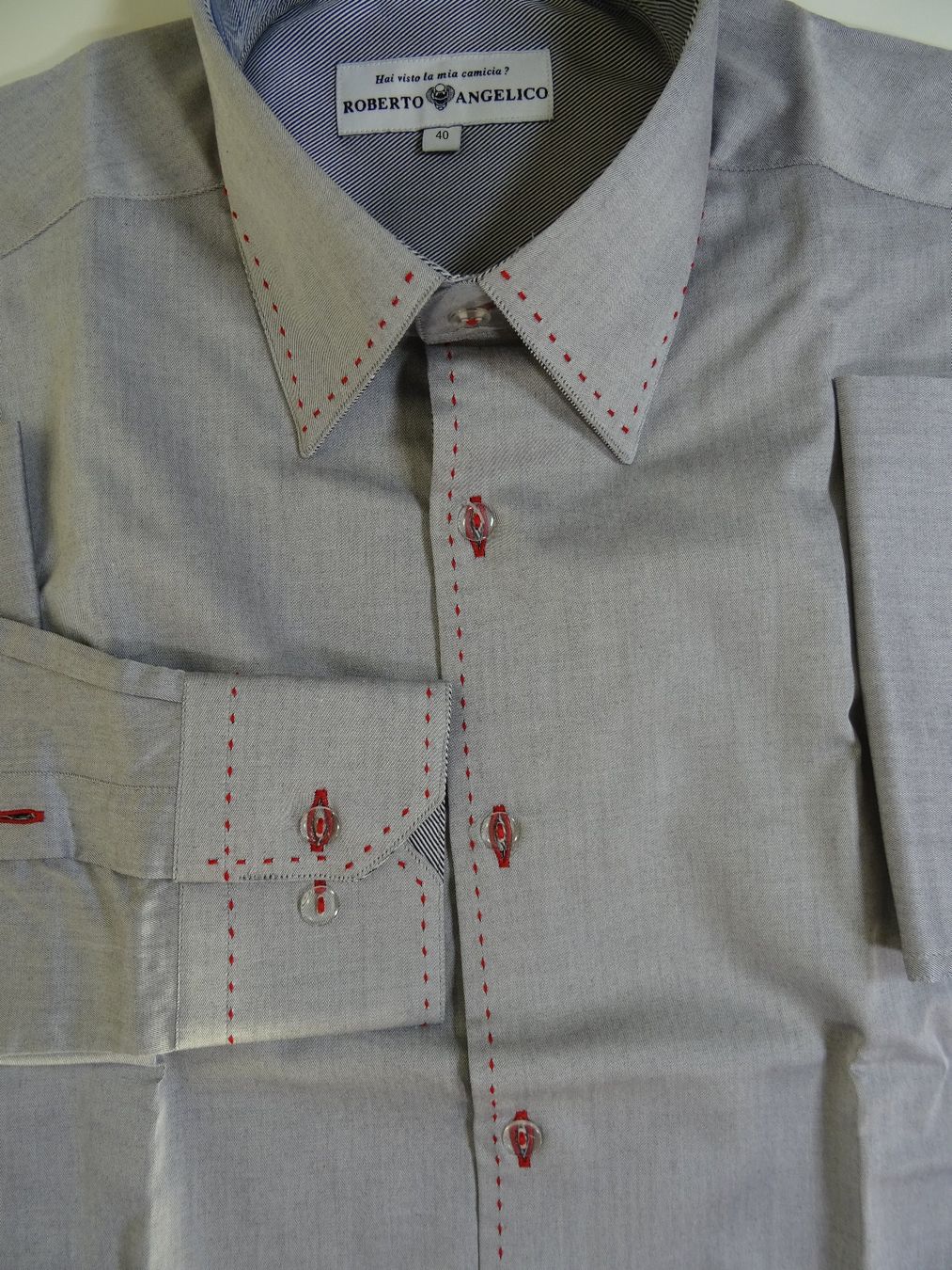 Camicie: Baumwollhemd Herren Grösse 40 - Slim Fit – Usato da Zürich venduto da pet_gcy9 2