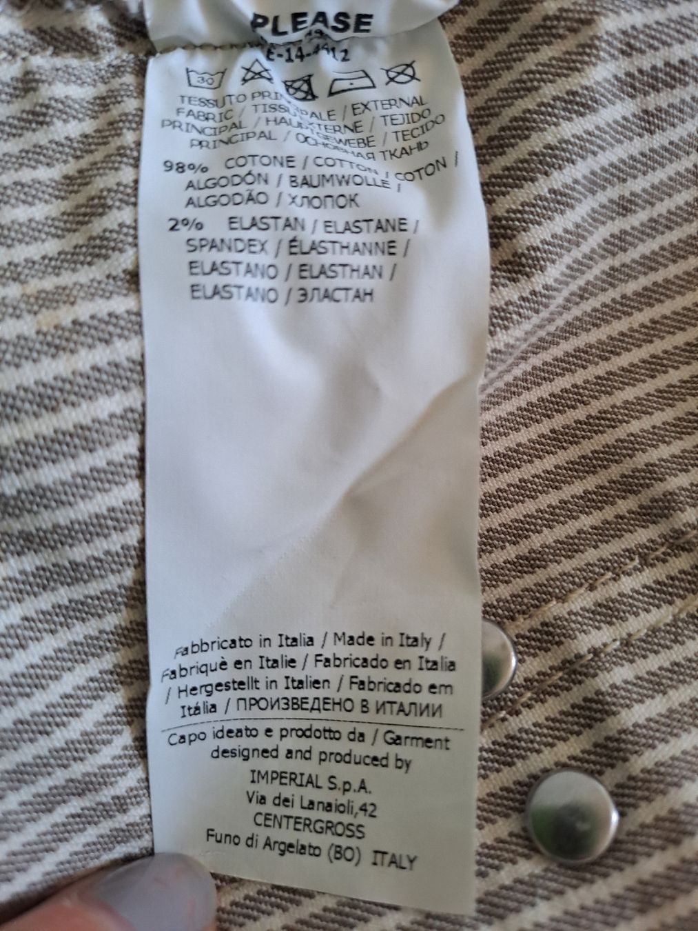 Please Jeans Pantaloni: Kurze Latzhose gestreift Marke Please Grösse M – Nuovo (secondo la descrizione) da Basel venduto da Sevenaa 5