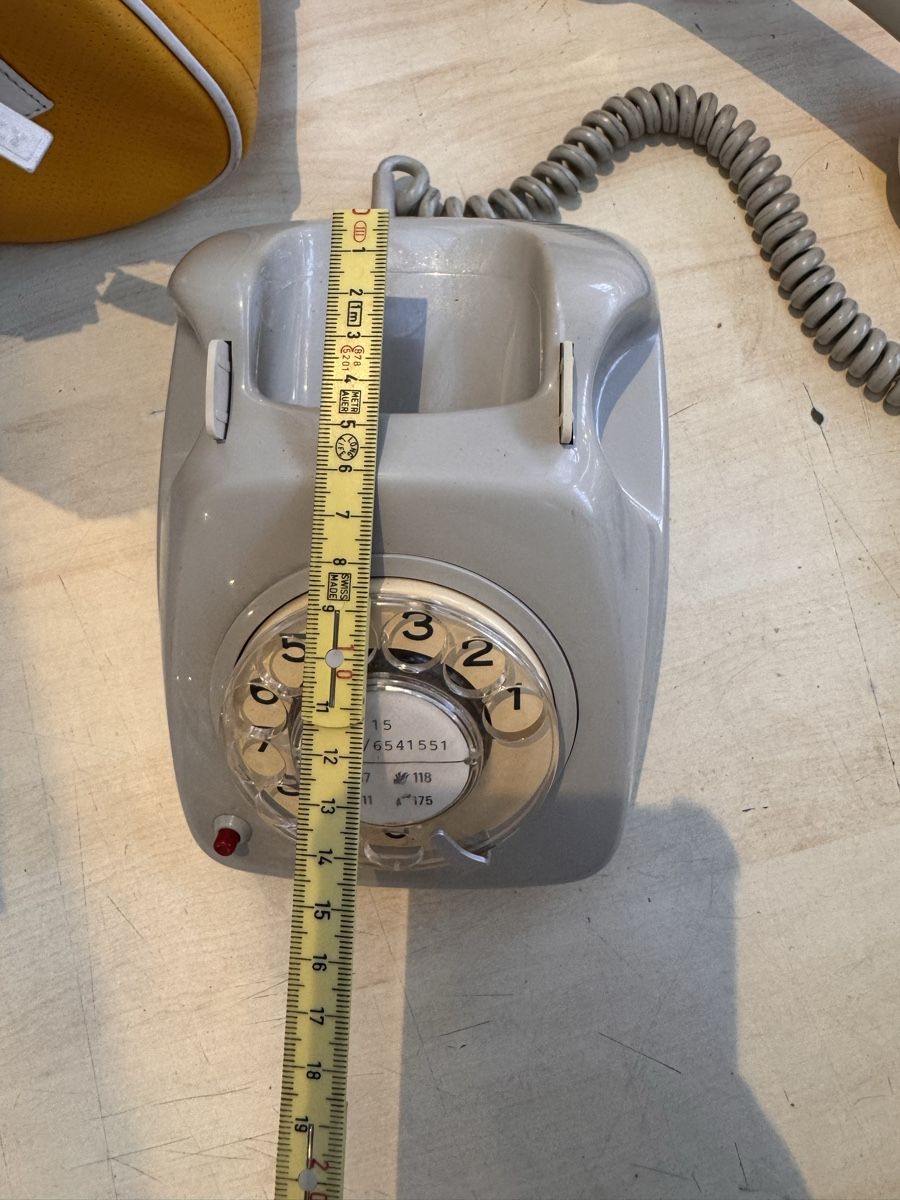 Telefoni: Telefon, Vintage Wählscheibentelefon, Grau, – Usato da Murgenthal venduto da casatualiq 4