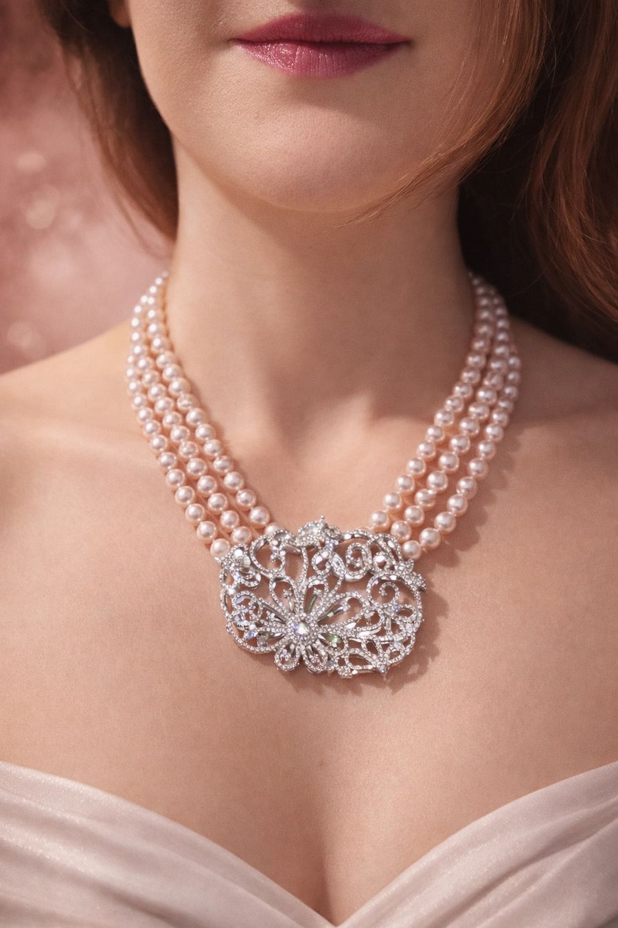 Catenine: Collier de perles Rosie – Nuovo e nell'imballaggio originale da St-Maurice venduto da Sandrinette123