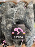 10 Strangen Mohair/Wollemix Linea Contessa grau meliert