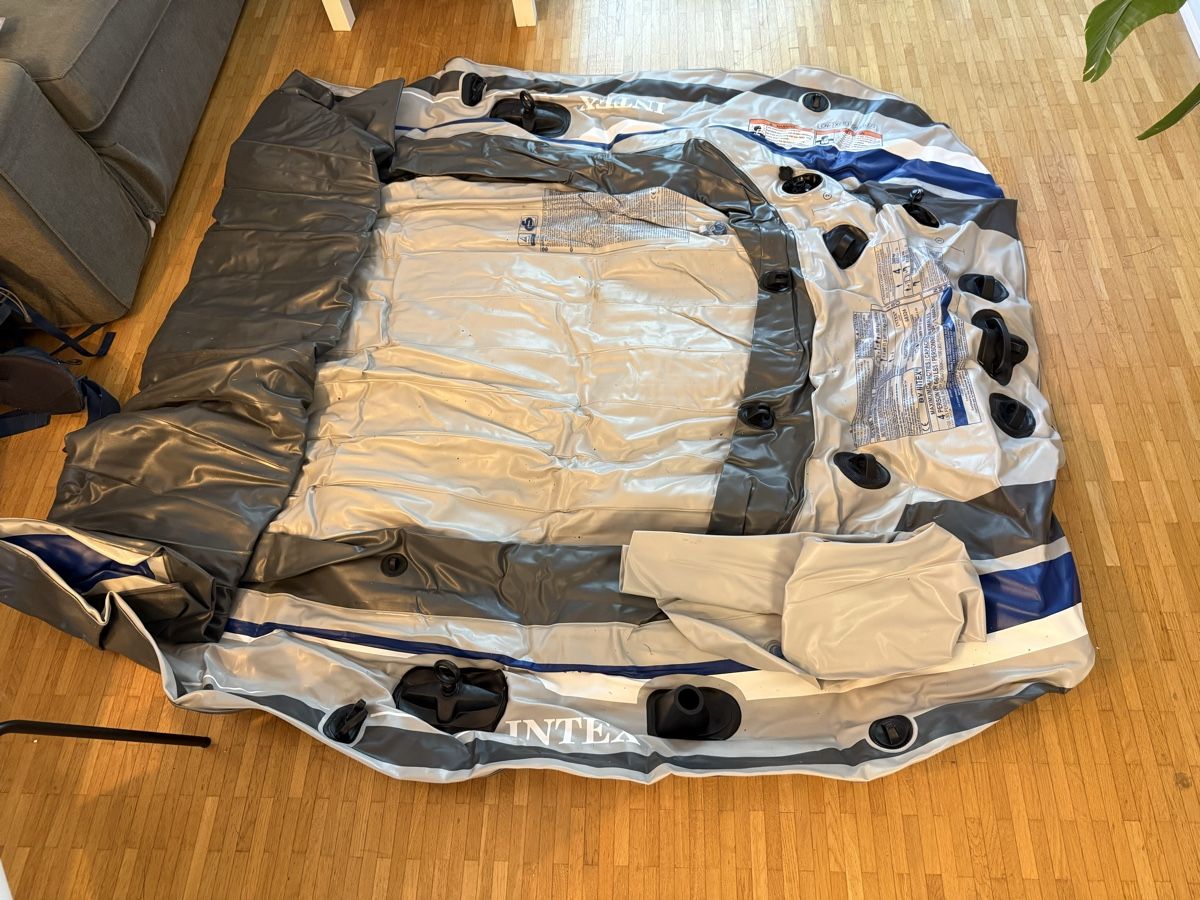 Barche: Inflatable Boat Intex Excursion 4 Set used once – Usato da Luzern venduto da fra_rd2x 3