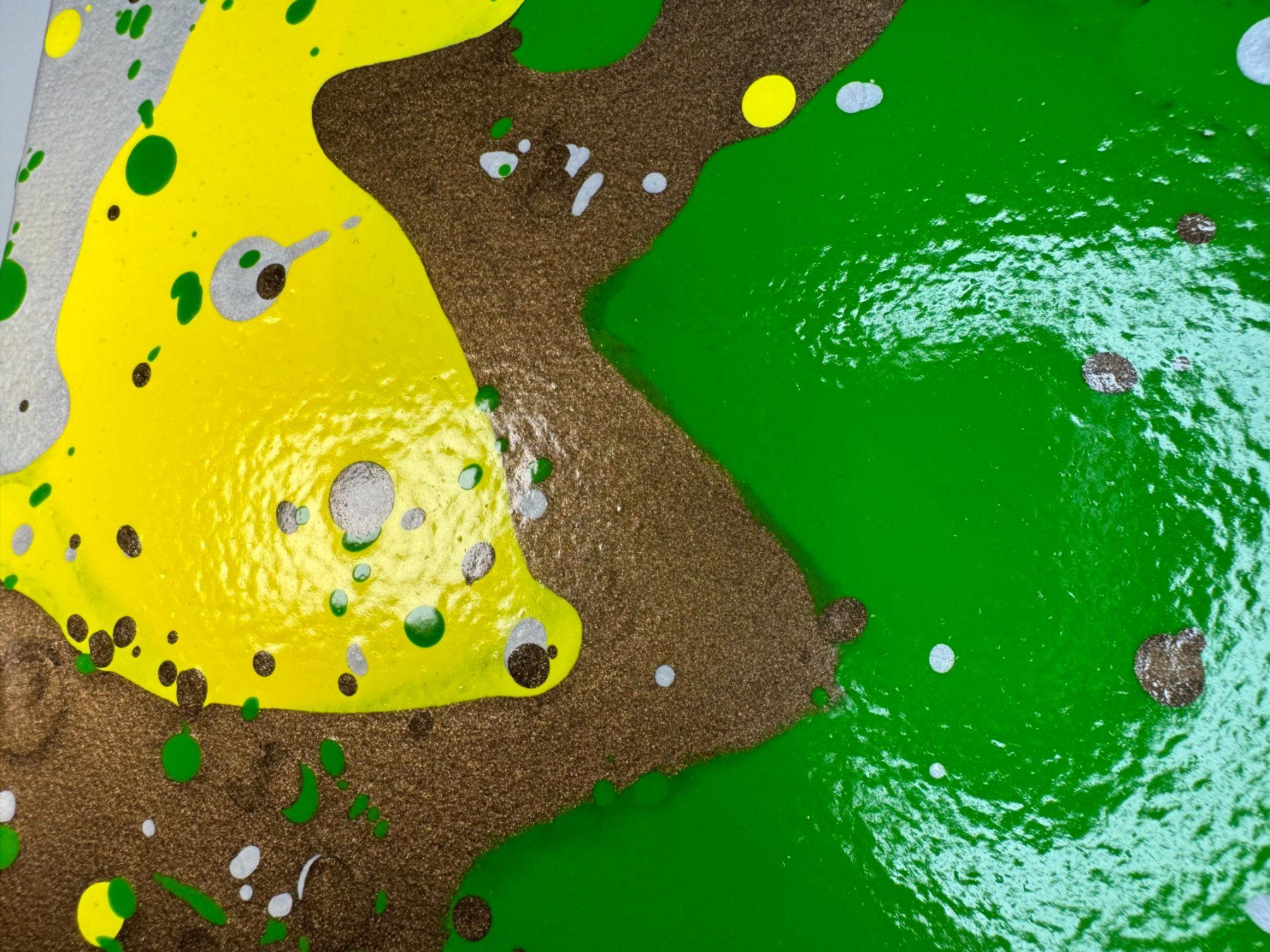 Dipinti: Acryl-Flüssigmalerei, quadratisch – Usato da Schlieren venduto da MayaSheng1983 1