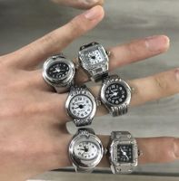 Uhr Ring originelles Design - verstellbare Größe