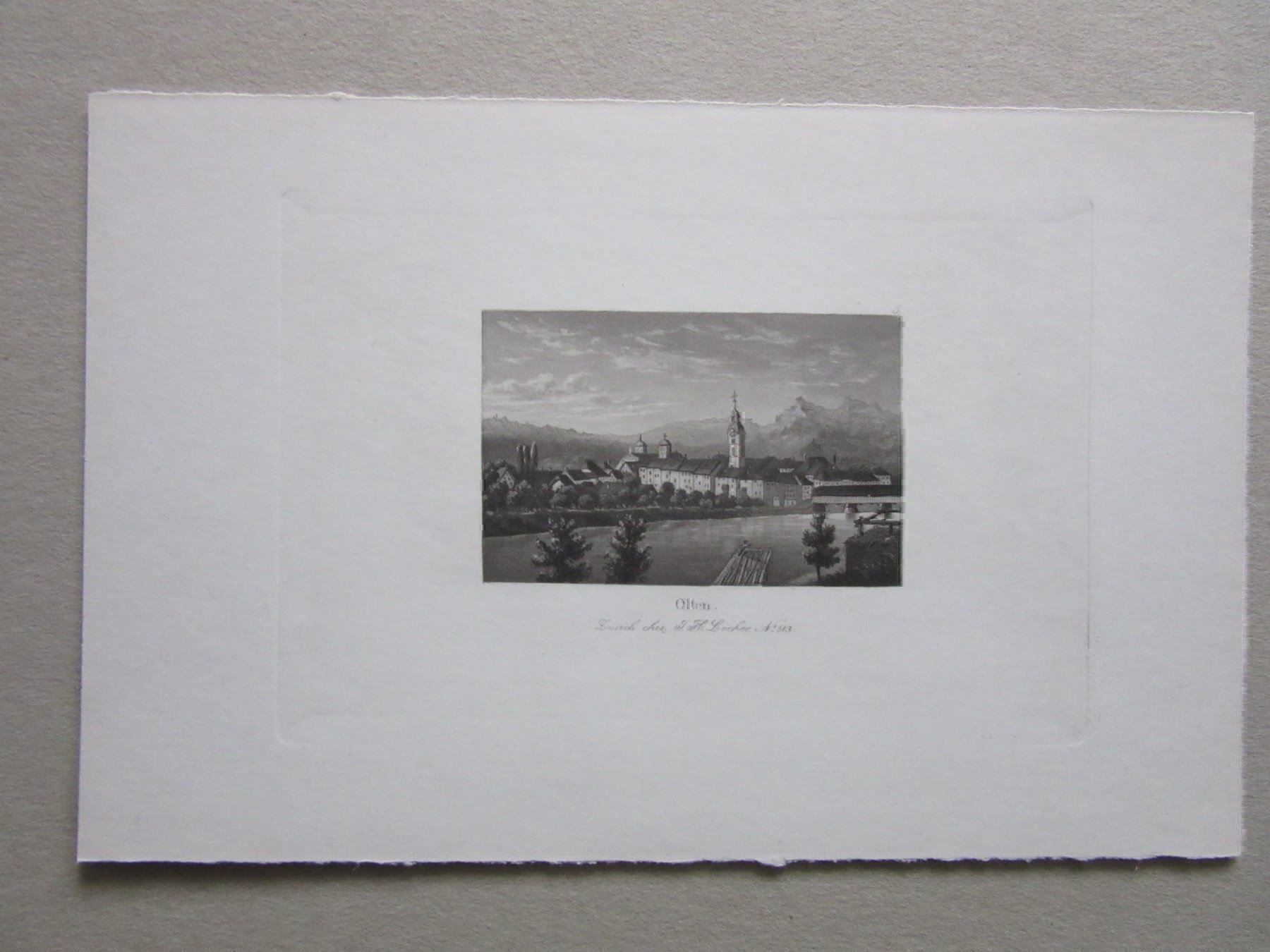 Incisioni: OLTEN   AQUATINTA BLATTGRÖSSE CA.26X19CM ZUSTAND GUT – Usato da Gersau venduto da grafik-kunst 1